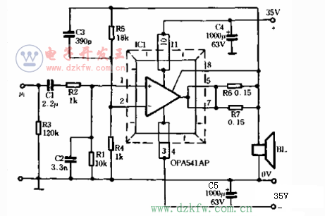 簡單音頻功放電路原理圖大全(六款簡單音頻功放電路設計原理圖詳解)