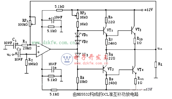 簡單音頻功放電路原理圖大全(六款簡單音頻功放電路設計原理圖詳解)