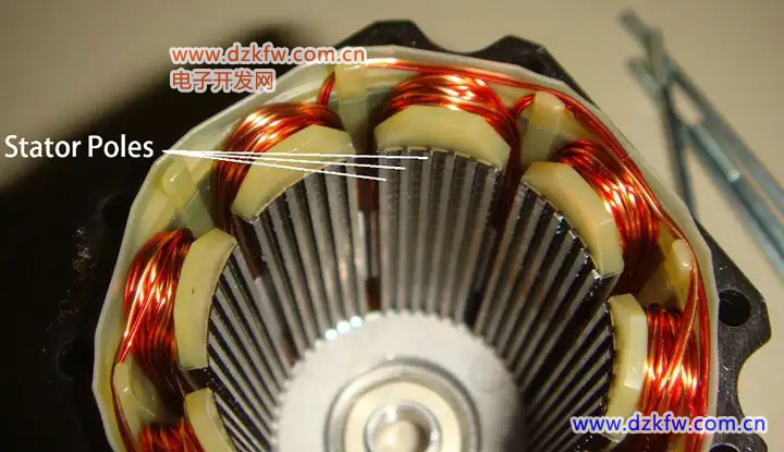 步進電機內(nèi)部電機線圈